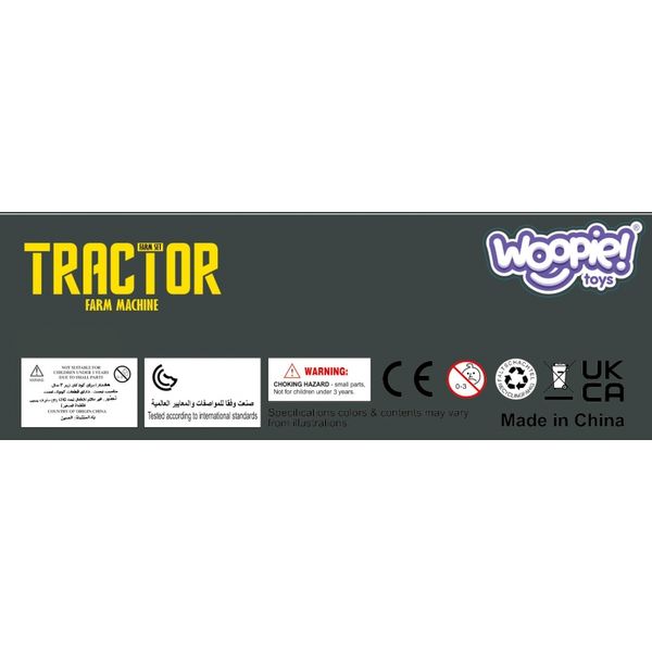 WOOPIE Zestaw Mini Farma Traktor Zwierzęta Osada Farma Rolnik 1:24 zdjęcie 26