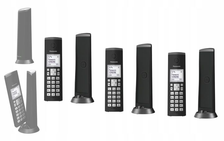 PANASONIC KX TGK 210 TELEFON DECT 3 SŁUCHAWKI zdjęcie 1