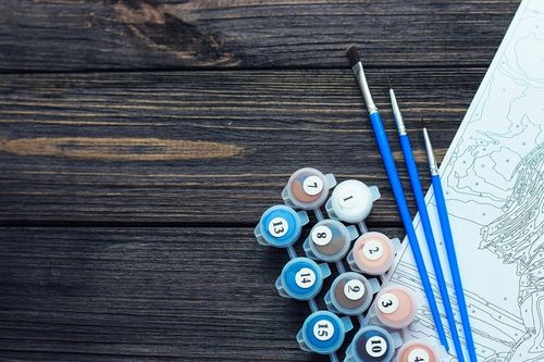 MALOWANIE PO NUMERACH Z RAMĄ Obrazy Do Malowania Po Numerkach OBRAZ 40x40 na Arena.pl