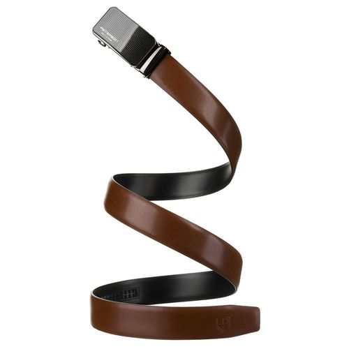 skórzany pasek męski w brązowym kolorze z klamrą - peterson 105 na Arena.pl