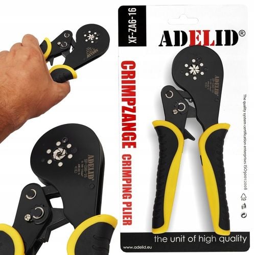 ZACISKARKA PRASKA DO TULEJEK KONEKTORÓW KABLI SZEŚCIOKĄTNA 0,08-16 mm2 na Arena.pl