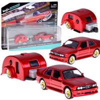 DLA DZIECI METALOWE AUTO Z PRZYCZEPĄ