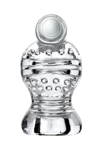 lingam shakti, vibrating masturbator, tpe, transparent, 9 cm na Arena.pl