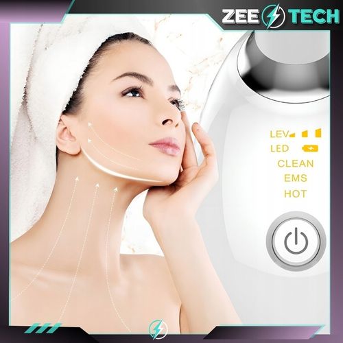 MASAŻER LIFTINGUJĄCY DO TWARZY SZYI SONICZNY DO UJĘDRNIANIA WIBRACYJNY EMS na Arena.pl