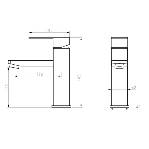 Bateria umywalkowa WEZER PRO1B-02-BLACK na Arena.pl