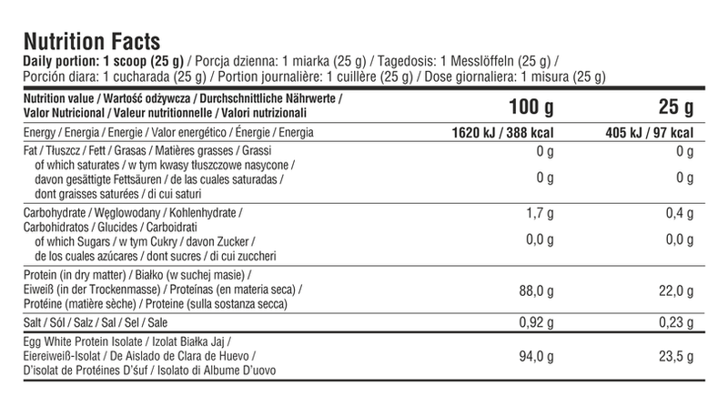 7Nutrition - Egg Protein Isolate 500 g - czekolada zdjęcie 4