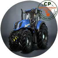 Opłatek na tort Traktor - Ciągnik