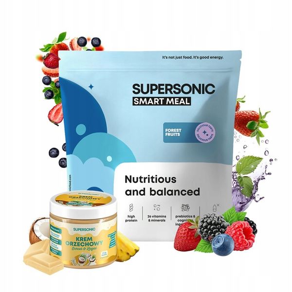 Posiłek SUPERSONIC Smart Meal WPC Zamiennik Posiłku w Proszku + KREM GRATIS zdjęcie 1