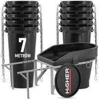 Zsyp do gruzu budowlany HIGHER zestaw o długości 7 metrów MOCNY