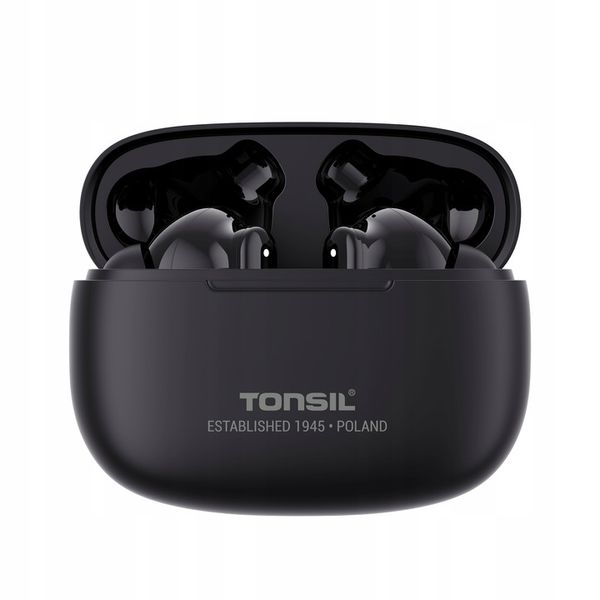 Słuchawki Bezprzewodowe TONSIL T50 BT CZARNE Bluetooth Dokanałowe IPX5 V5.3 zdjęcie 11