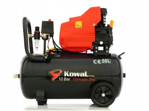 PROFESJONALNY 10Bar KOMPRESOR 50L olejowy tłokowy sprężarka pompa na Arena.pl
