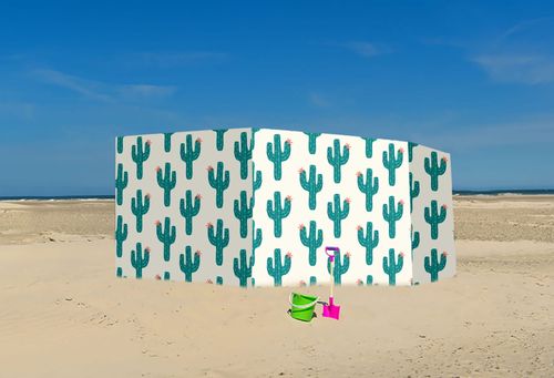 PARAWAN PLAŻOWY Kaktusy z indywidualnym  napisem 4 PANELE 31.4 na Arena.pl