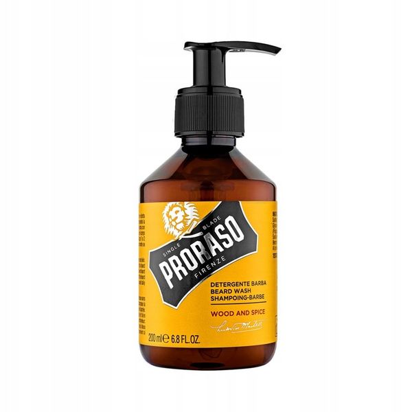 PRORASO Szampon do brody Wood & Spice 200ml zdjęcie 2