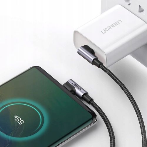 UGREEN KABEL PRZEWÓD USB-C DO USB-C KĄTOWY PD 3A 60W 1M JAKOŚĆ ORYGINAŁ na Arena.pl