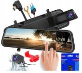 KAMERA DO SAMOCHODU 2w1 PRZÓD TYŁ REJESTRATOR JAZDY W LUSTERKU WIDEO FULLHD