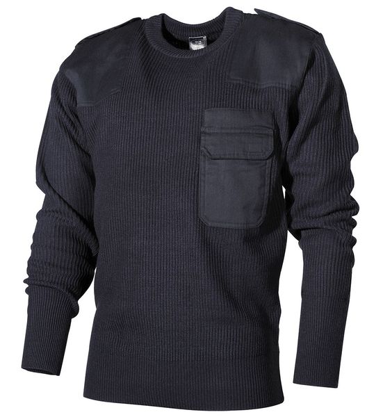 Sweter BW wojskowy niebieski długi zdjęcie 1