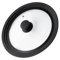 Pokrywka Uniwersalna Szklana Silikonowa do Garnka Patelni 24 / 26 / 28 cm