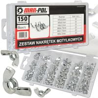 ZESTAW NAKRĘTEK MOTYLKOWYCH 150EL.