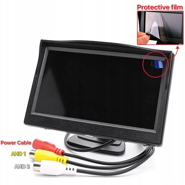 Monitor 5' AHD/CVBS 2 wejscia ekran HD IPS zdjęcie 1