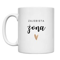 KUBEK "ZAJEBISTA ŻONA" Wzór - Klasyczny 330 ml