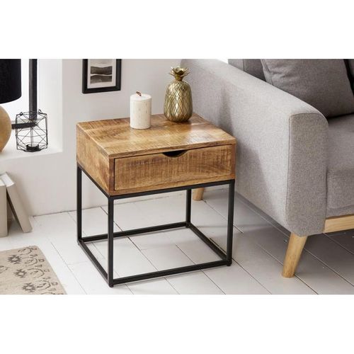 Stolik nocny Iron Craft 45 cm mango na Arena.pl