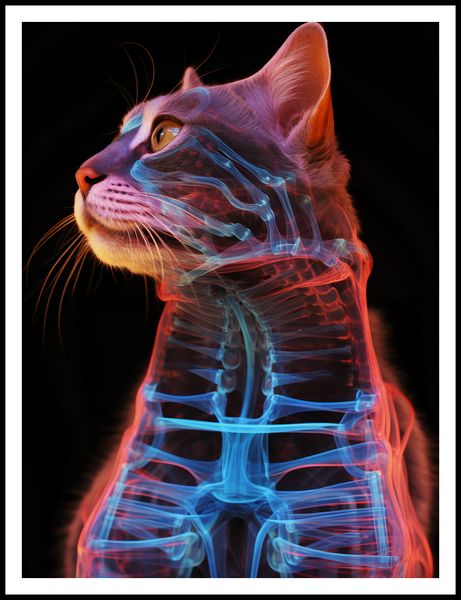 Plakat 75x100cm Anatomia Kota zdjęcie 3