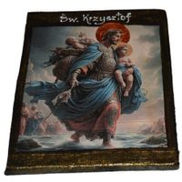 Ikona Święty Krzysztof patron kierowców kolejarzy rycerzy żeglarzy