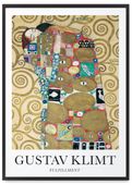 Plakat gustav klimt abstrakcja fulfillment 61x91 cm w czarnej ramie