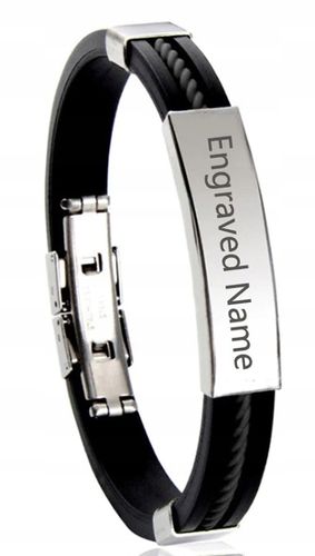 EKSKLUZYWNA BRANSOLETKA męska stal 316 + GRAWER na Arena.pl