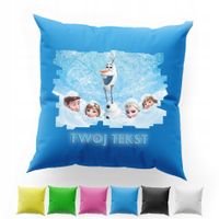 POSZEWKA Z NADRUKIEM BAWEŁNIANA 40x40CM - KRAINA LODU FROZEN ELSA