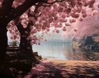 Plakat 76x60,5cm Spokój Sakury