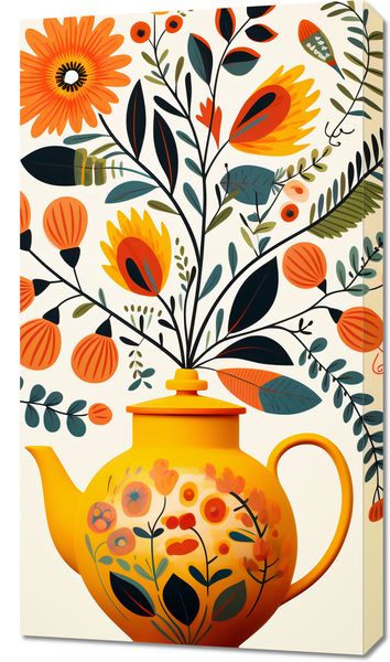 Obraz 50x90cm Bujna Herbata zdjęcie 1