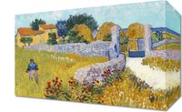 Obraz 30x20cm Farmhouse in Provence, Van Gogh Vintage