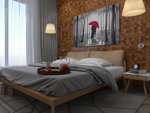 88101 Obraz na płótnie PARASOL CZERWONY MIŁOŚĆ na Arena.pl