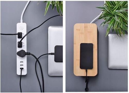 ORGANIZER POJEMNIK PUDEŁKO MASKOWNICA NA KABLE LISTWY DUŻY BIUROWY CZARNY L na Arena.pl