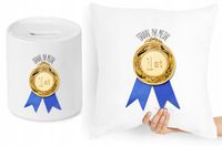 Dla Drwala Zestaw Poduszka + Skarbonka Prezent Z Nadrukiem Ze Zdjęciem