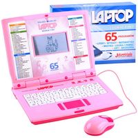 laptop edukacyjny polsko angielski 65 funkcji różowy z3321