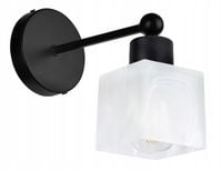 LAMPA KINKIET ścienny stały loft Klosz SZKLANY