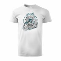 Koszulka motocyklowa z motocyklem na motor BMW R 1150 R męska biała REGULAR S