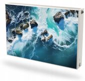 Mata magnetyczna magnes ozdobny na grzejnik na wymiar OCEAN FALE SKAŁY