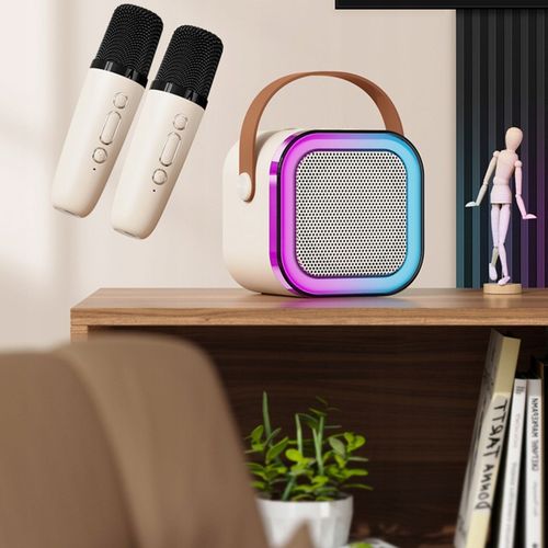 Bezprzewodowy Zestaw Do Karaoke Dla Dzieci Bluetooth Głośnik + 2 mikrofony na Arena.pl