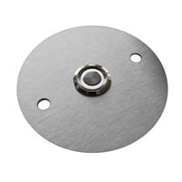 Przycisk dzwonka do domofonu wyjścia furtki bramy drzwi INOX LED okrągły