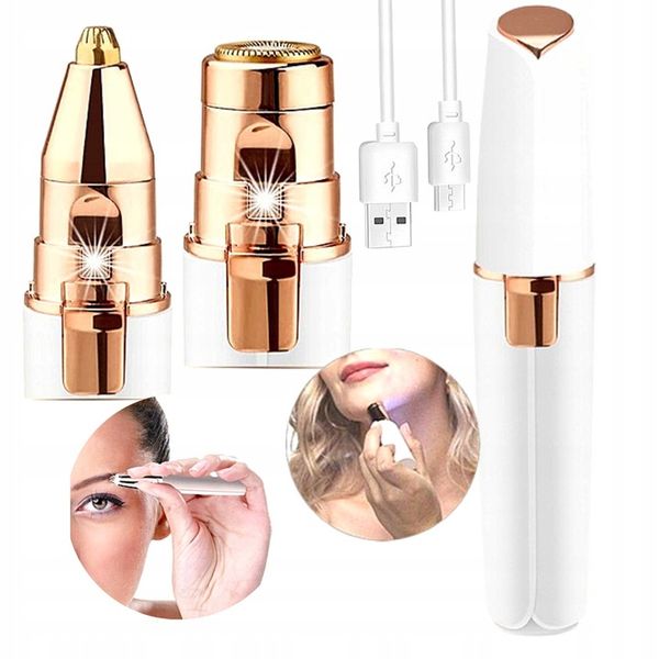 GOLARKA DO TWARZY I BRWI TRYMER DAMSKI 2w1 USB zdjęcie 1