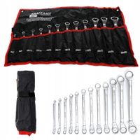 Zestaw Klucze 2 Stronne Oczkowe Odgięte Kraft&Dele 12 Elementów Kraft&Dele