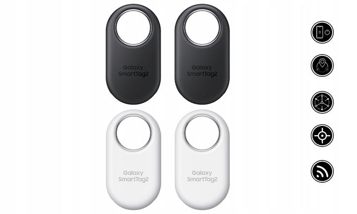 Zestaw 4x Oryginalny Lokalizator Samsung SmartTag2 2x Biały 2x Czarny IP67 zdjęcie 13