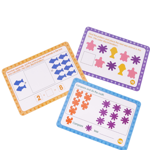 Montessori Sortowanie Nauka Liczenia Logiki Myślenia Karty Gra Układanka na Arena.pl