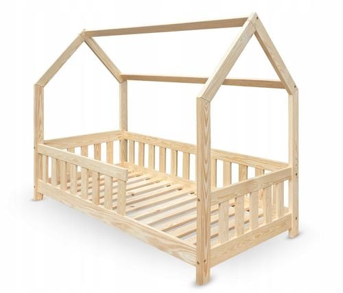 Łóżko sosnowe Domek 80x160cm na Arena.pl