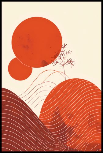 Plakat 61x91,5cm Ciepło Czerwieni na Arena.pl