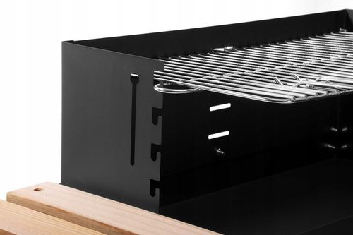 NA MAJÓWKĘ Grill Ogrodowy Węglowy Duży Na Kołach Mobilny Drewniane Półki na Arena.pl