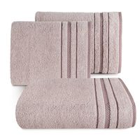 Ręcznik bawełniany z bordiurą KORAL 30X50 pudrowy